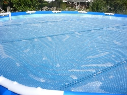 Solární plachta modrá pro bazény s Ø hladiny 4